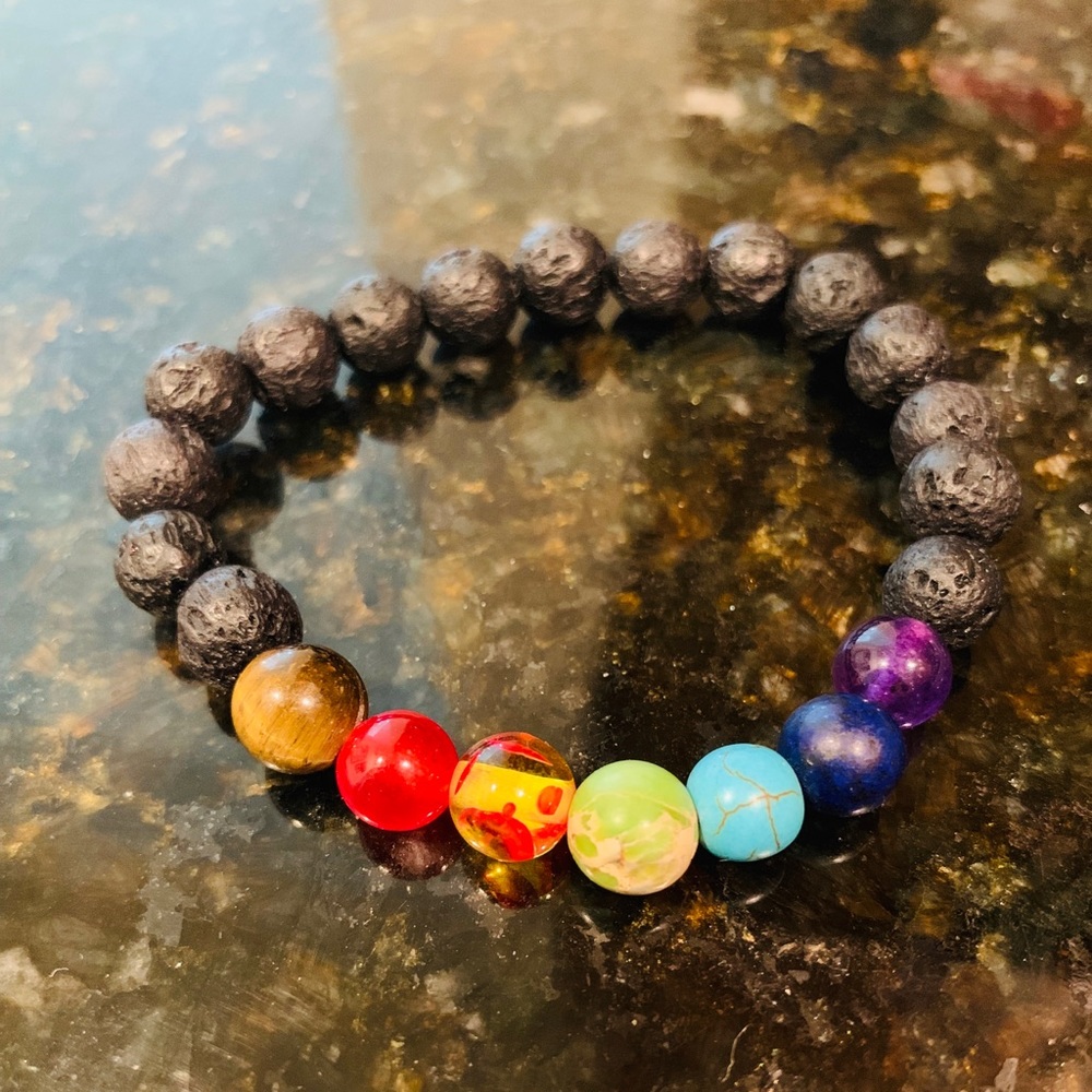 COPY - Lava Chakra Bracelet Stretchy OS - Picture 2 of 2
